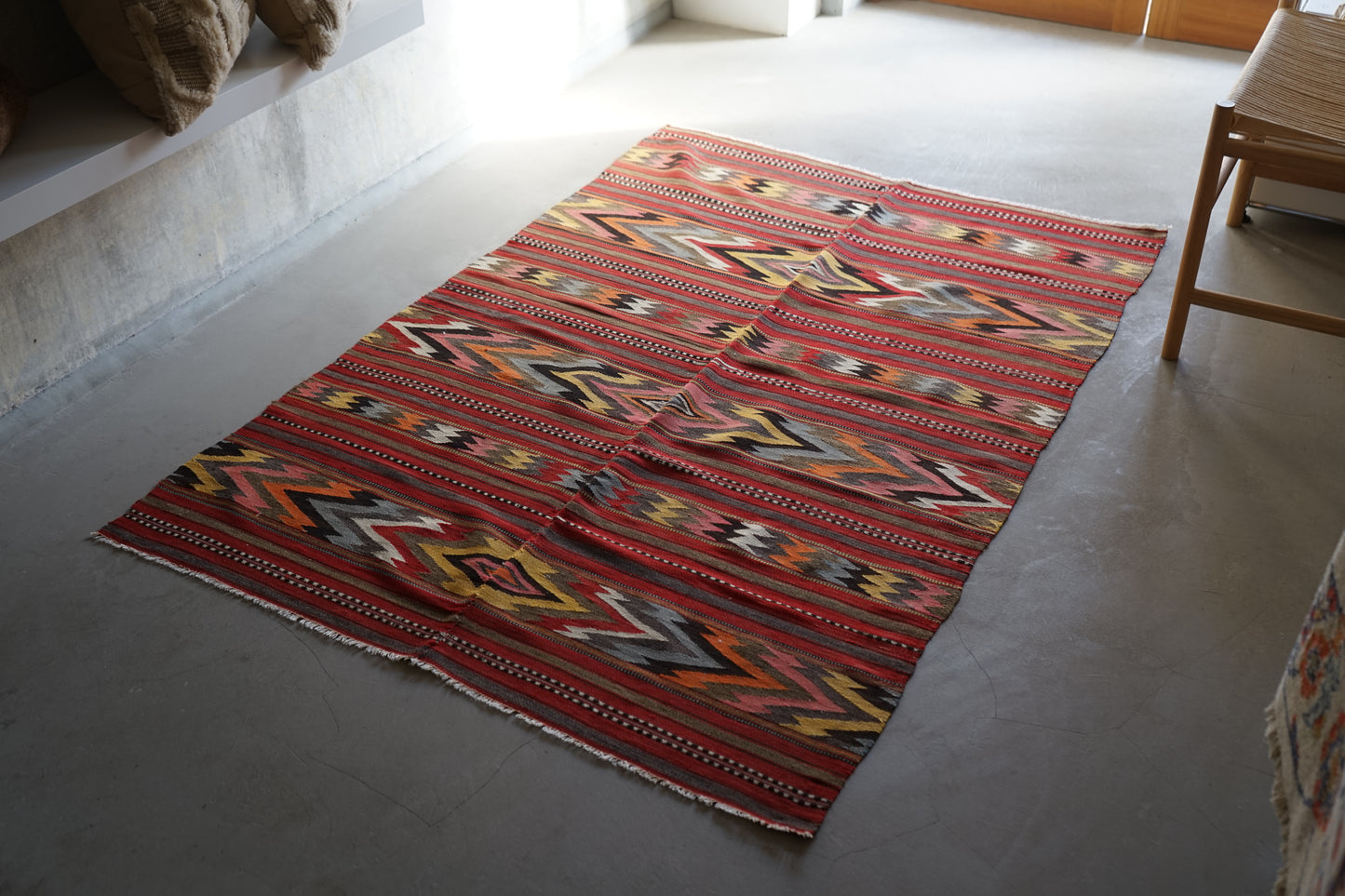 Türkiye Old Balkan Kilim 1950-1960年代 159 × 116 cm