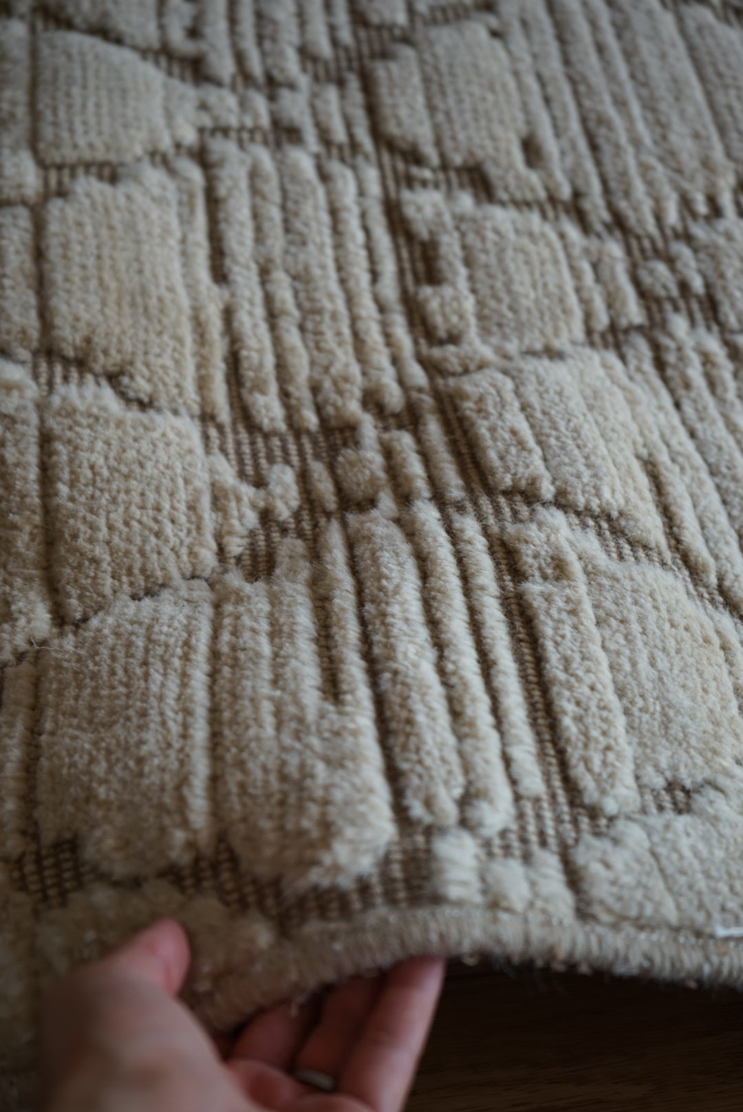 店頭販売 ORIGINAL IRAN QASHQAI KILIM DOORSIZE " DIAMOND " 95 × 65 cm
