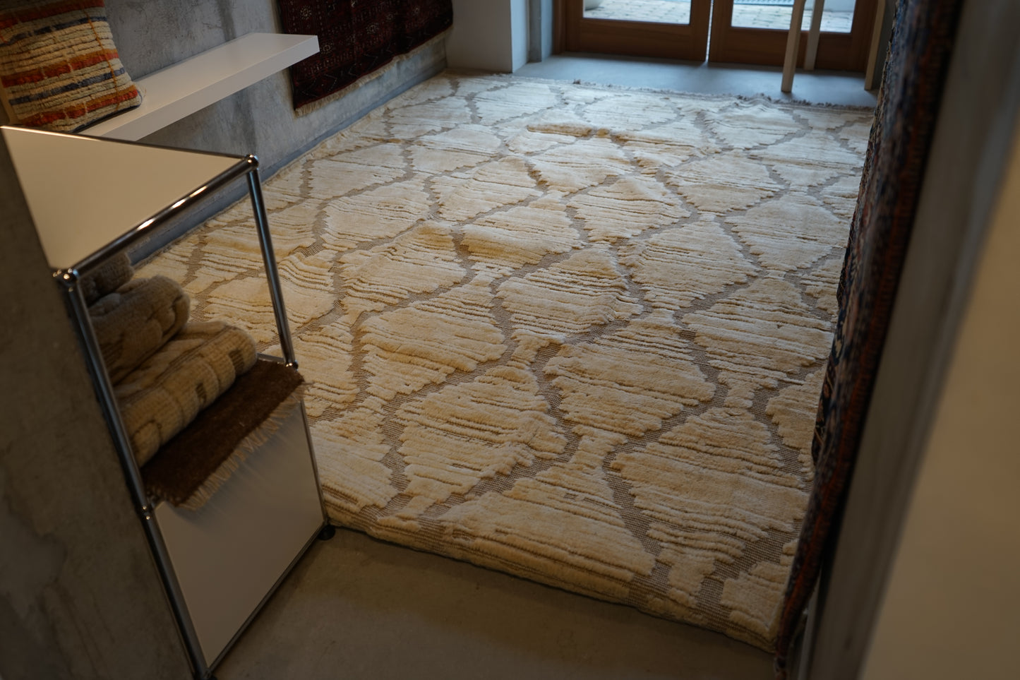 店頭販売 ORIGINAL IRAN QASHQAI KILIM LIVING MAIN SIZE " DIAMOND " 300 × 200 cm