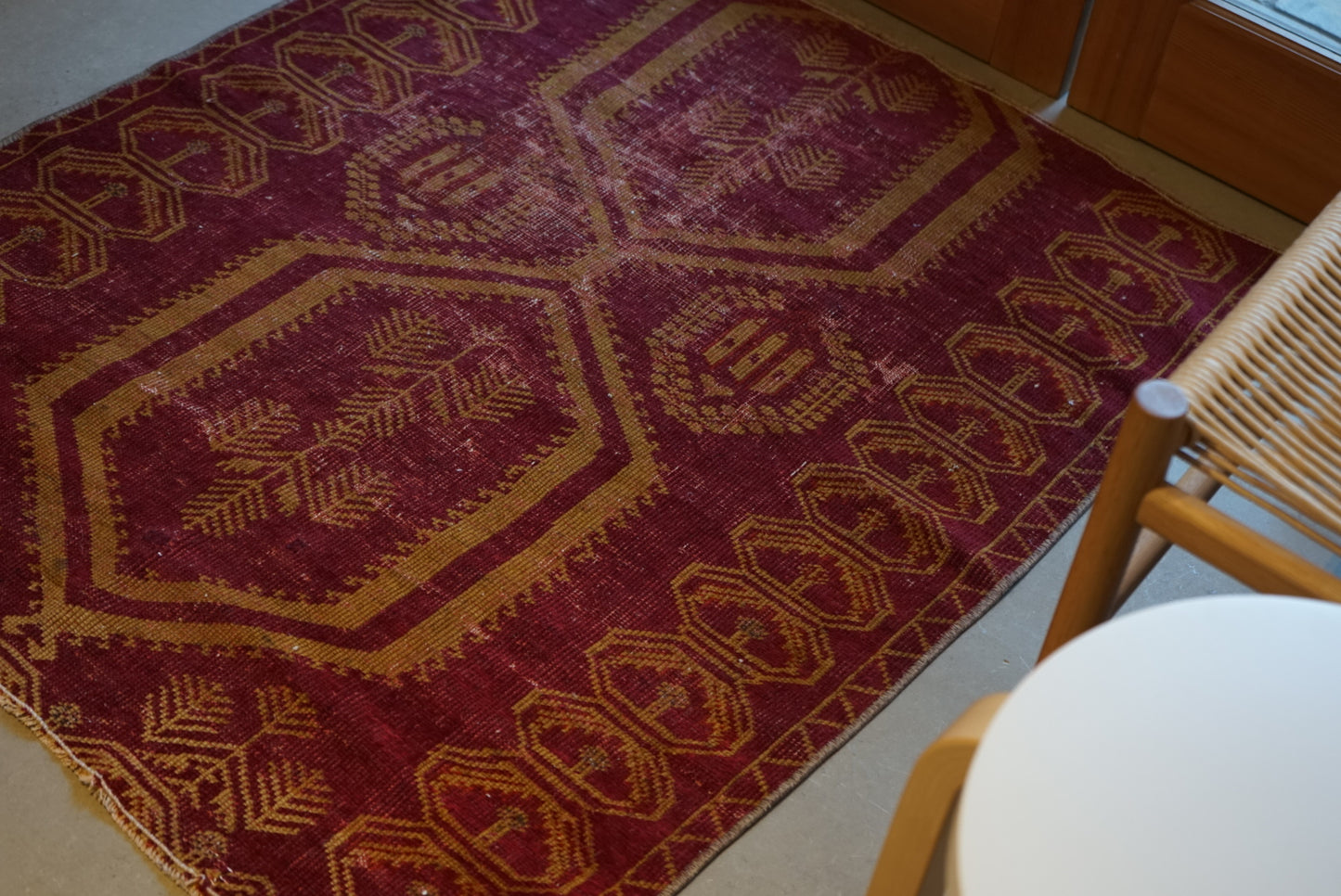 Türkiye Old Oushak Red 110 × 92.5 cm No.TR25330