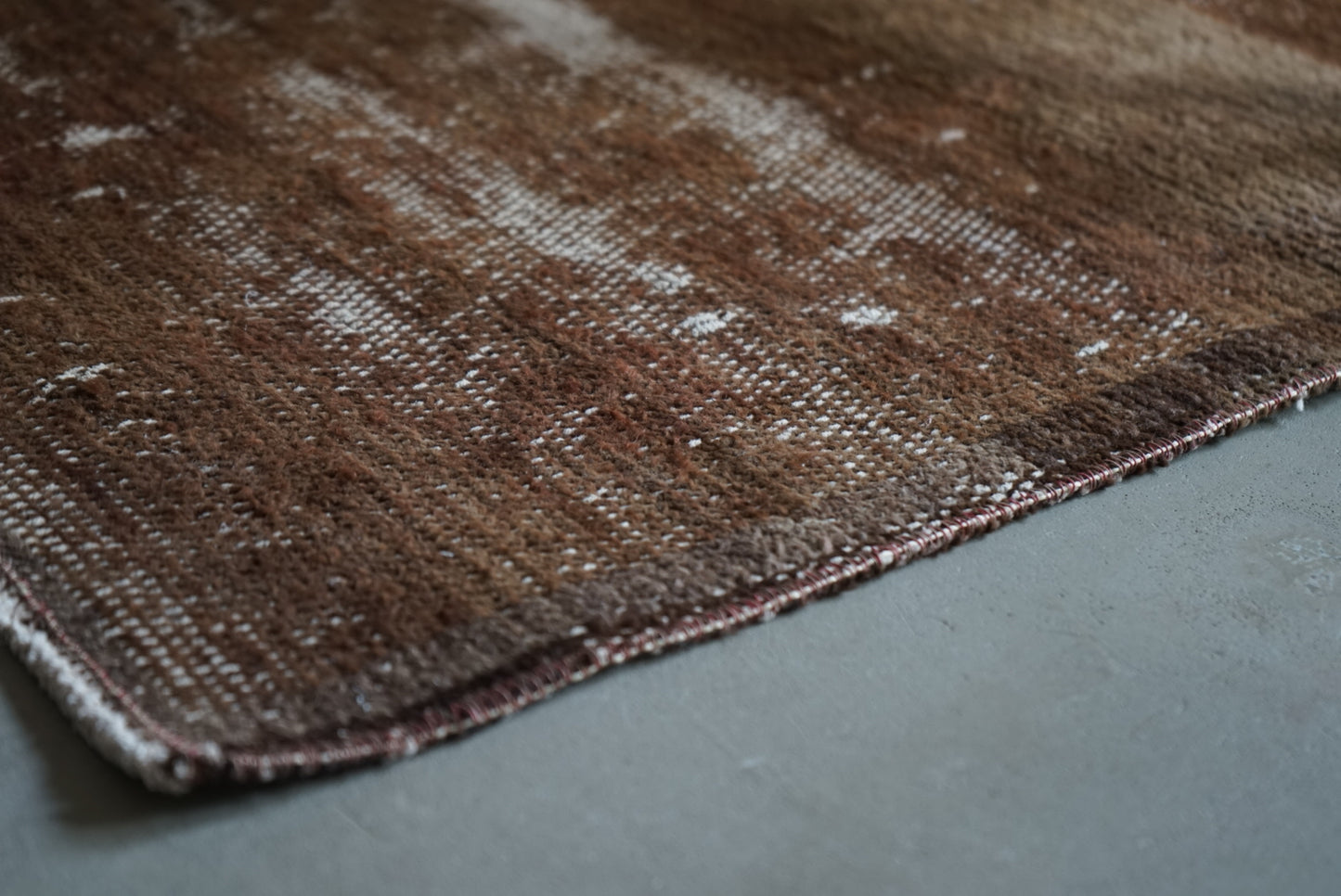 Türkiye Old Oushak Brown Runner size 1970年代 114 × 47 cm No.TR25250