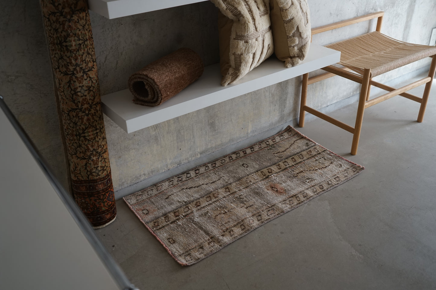 TURKEY VINTAGE SMALL GRAY RUG 100 × 51 cm No.TR25172