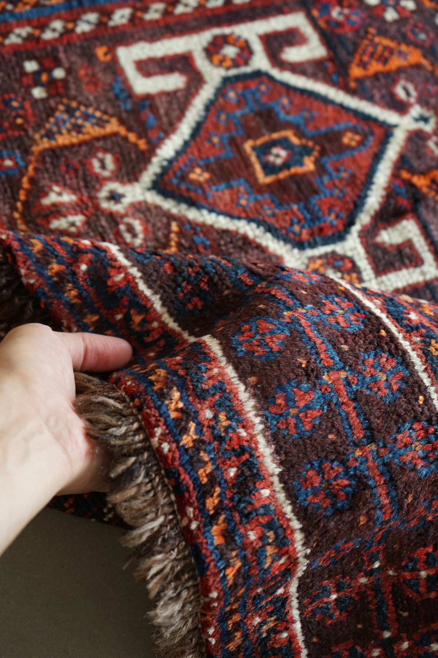 店頭販売 IRAN ANTIQUE SHIRAZ QASHQAI 1860年代 222 × 148 cm