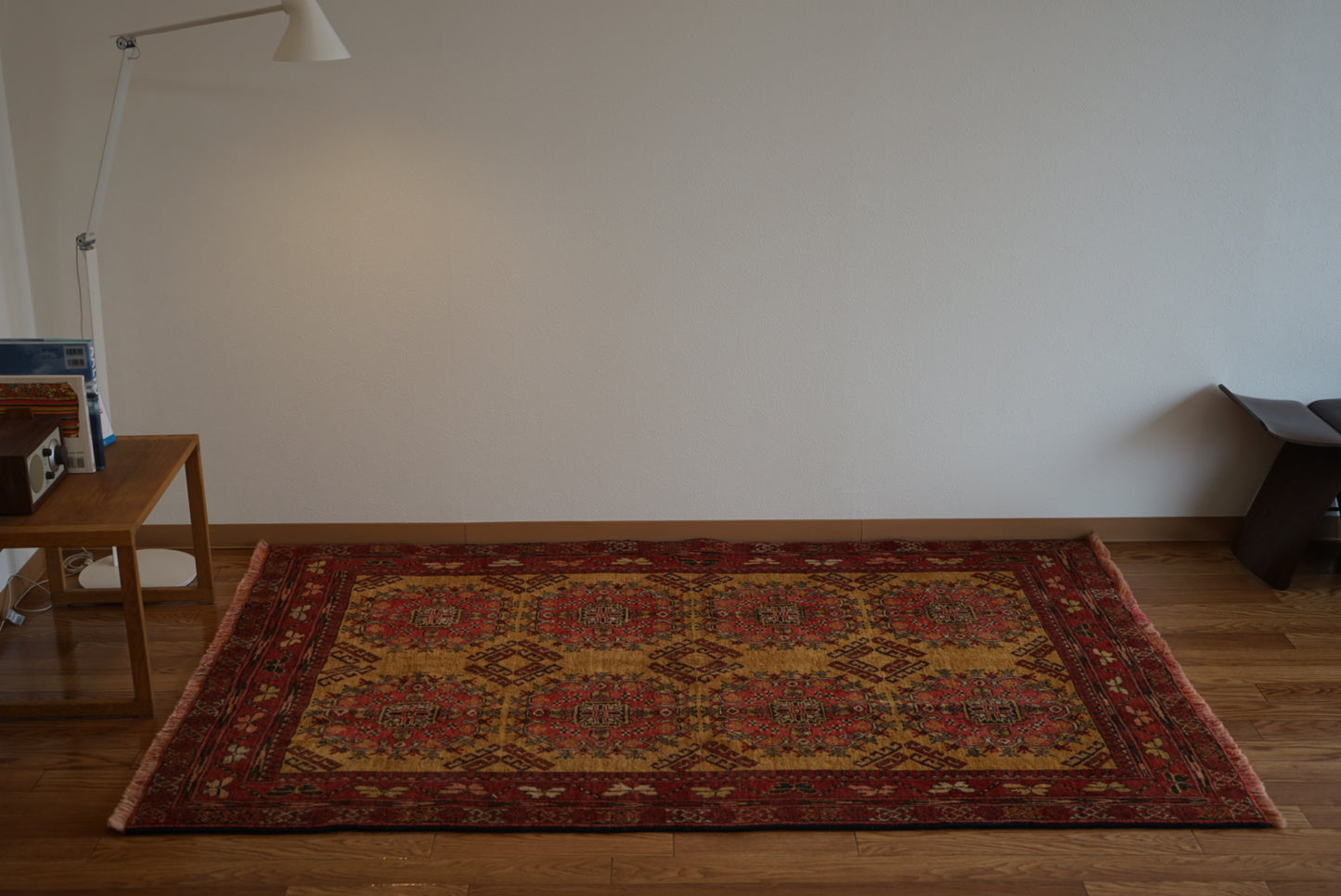 Afghanistan Old Turkmen Yellow Mustard 1950年代 188 × 123 cm No.AF2520