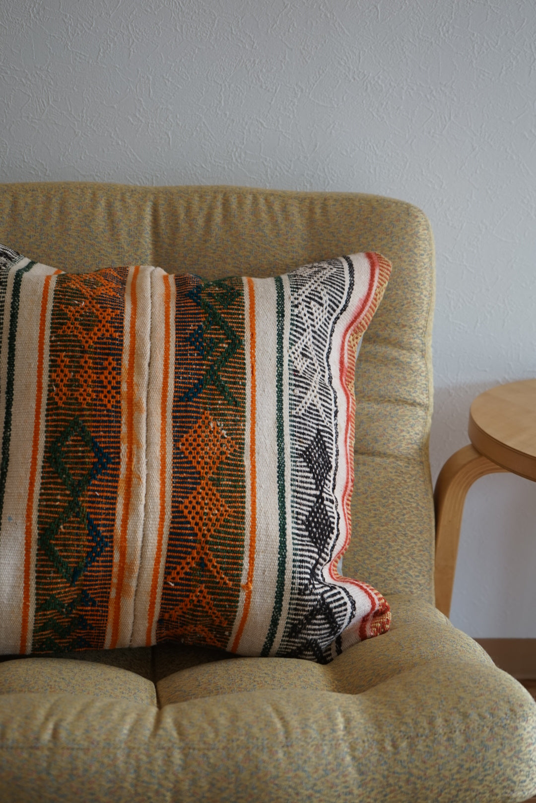 Türkiye Old Kilim Cushion Cover  Tribal Design Mix Color 51 × 51 cm No.TR25428