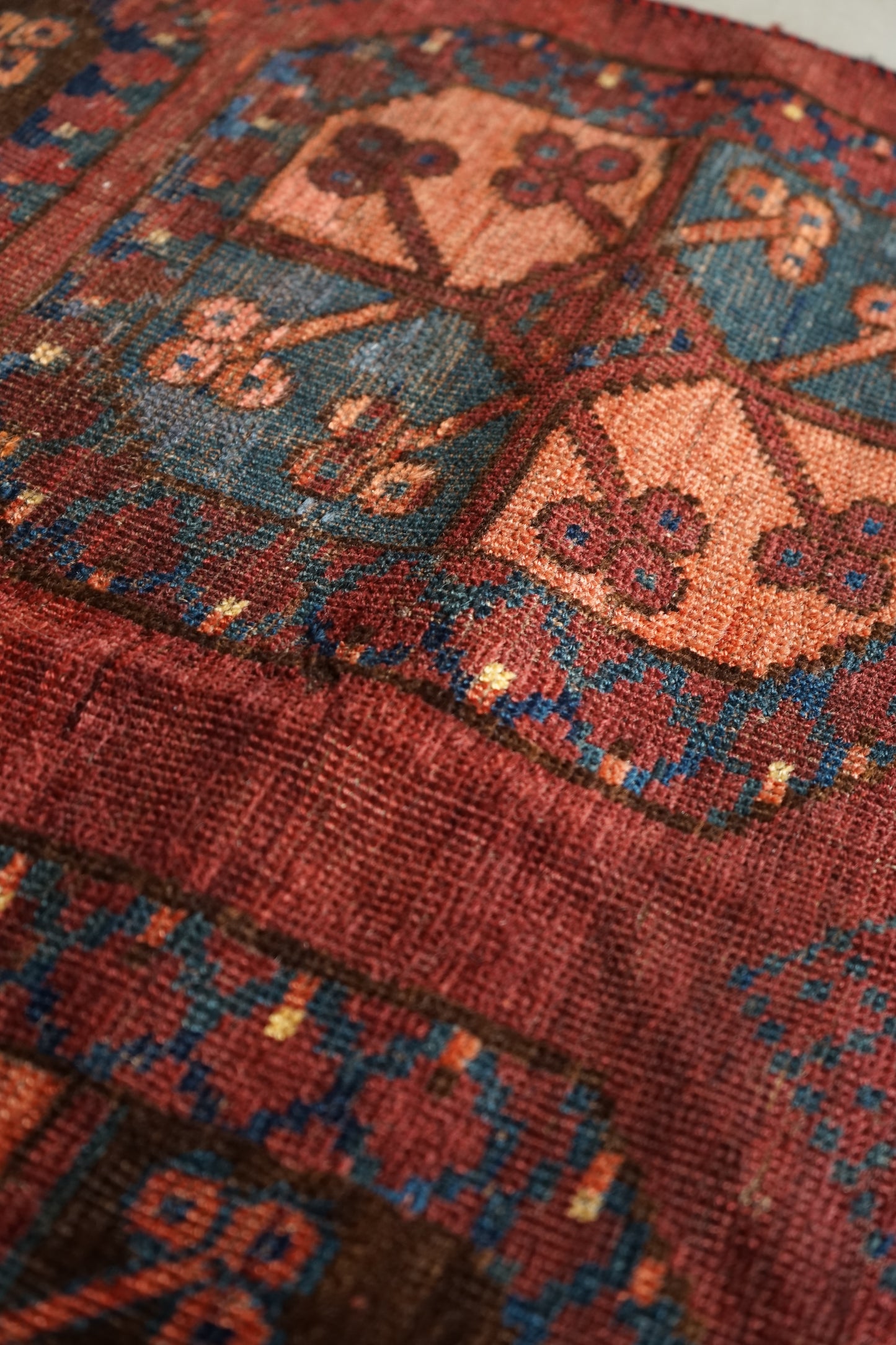 IRAN ANTIQUE TURKMEN ERSARI 1820年代 180 × 87 cm