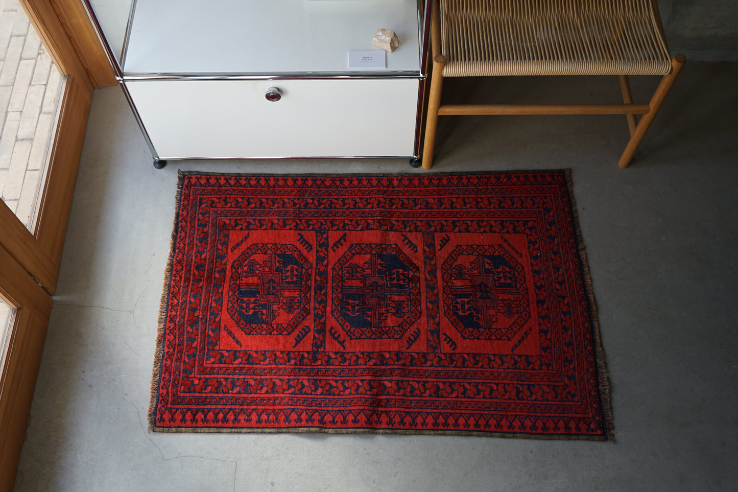 AFGHANISTAN OLD TURKMEN ELEPHANT FOOT 1970年代 112 × 75 cm No.AF2515