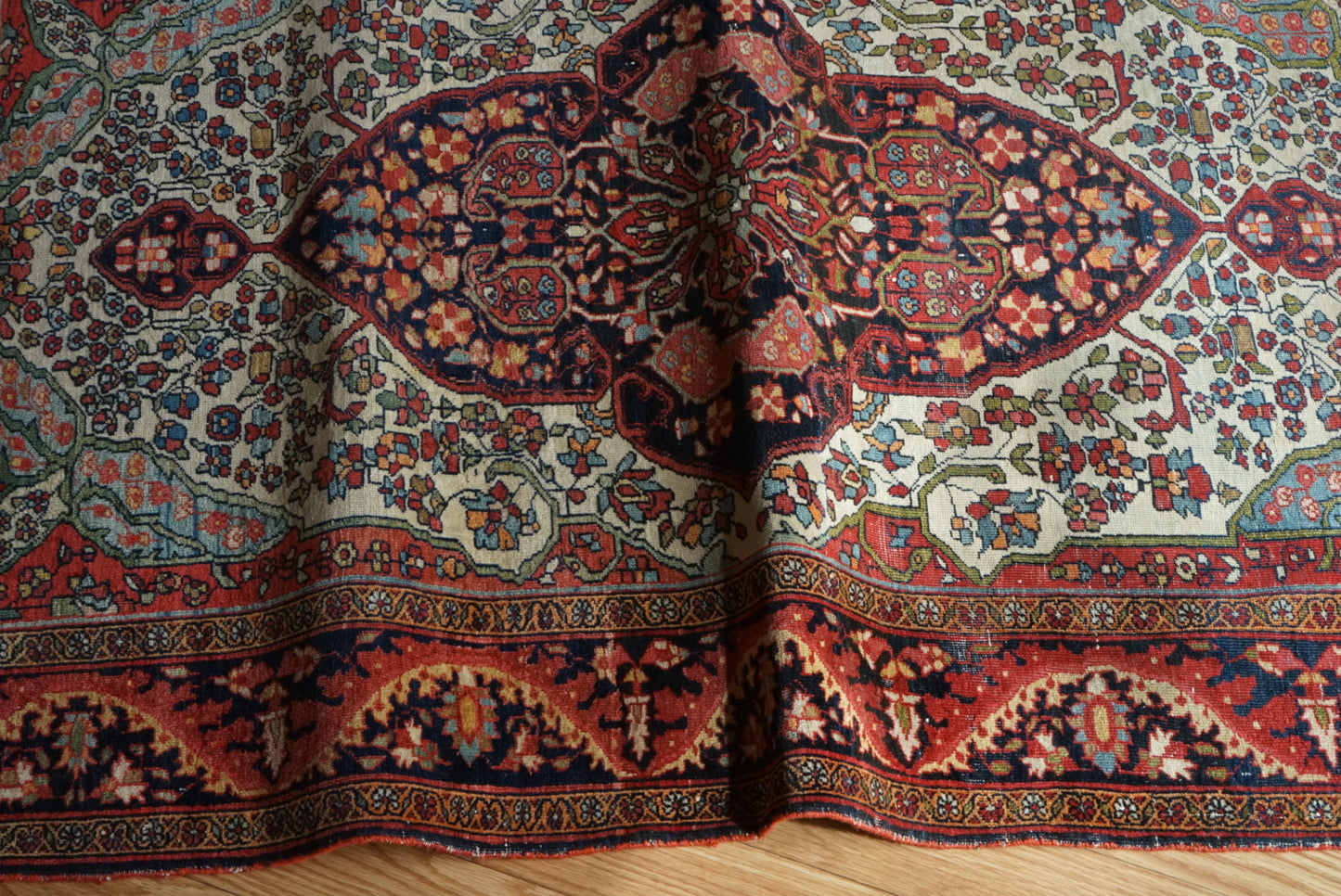店頭販売 Türkiye Old Kemaliye Flower Medallion 1930年代 186 × 108 cm No.TR25457