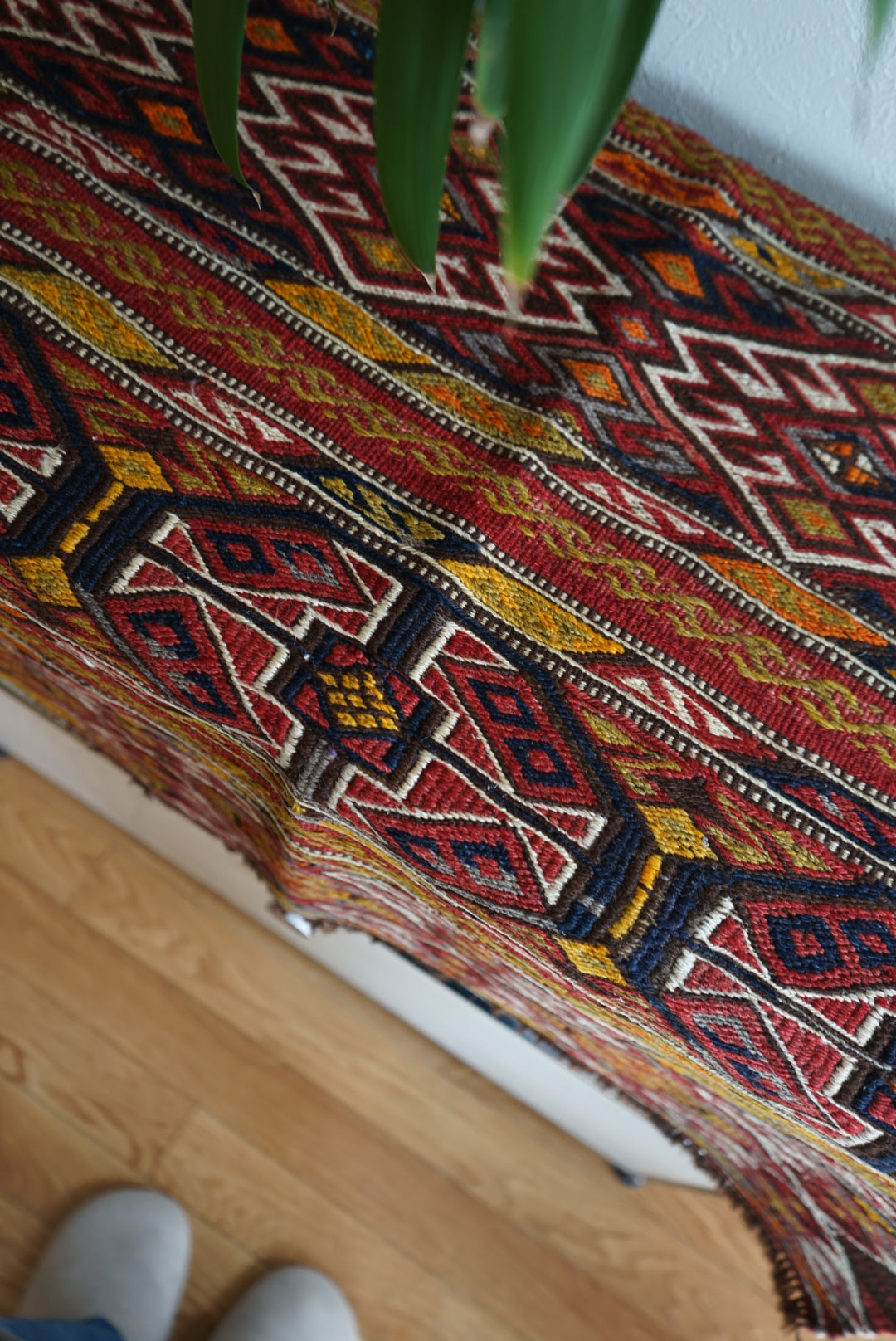 Tribal rug Eastern Türkiye Vintage Kurdisan Kilim 1965-1970年代 92 × 81 cm