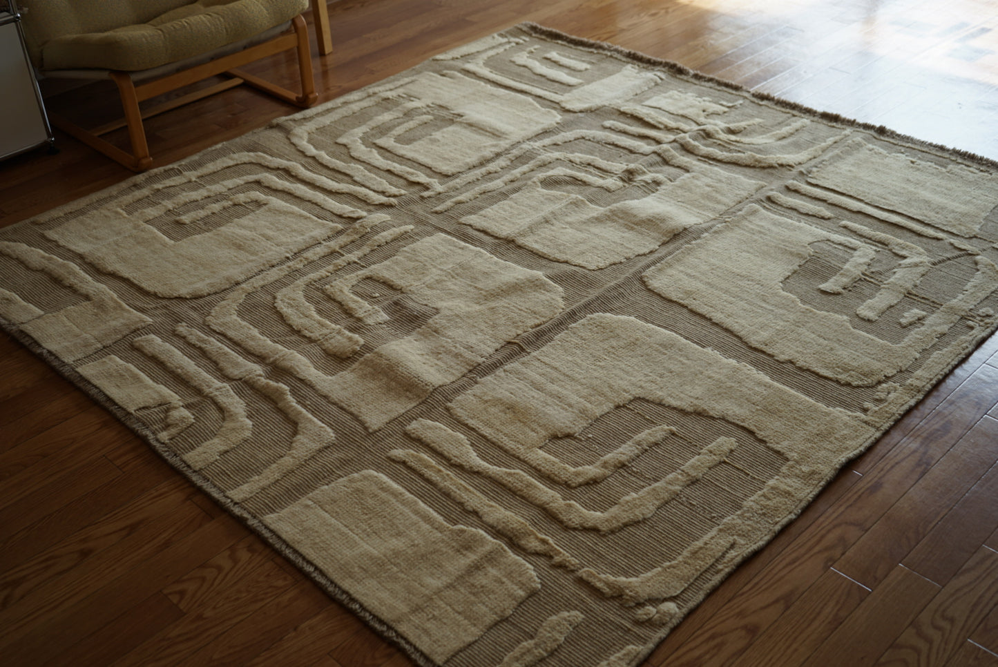 店頭販売 ORIGINAL IRAN QASHQAI KILIM LIVING SIZE " PERSIA " 200 × 200 cm