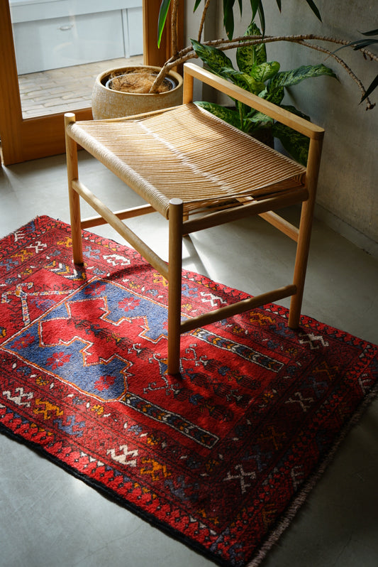 AFGHANISTAN VINTAGE TURKMEN PRAYER RUG 1980年代 124 × 76 cm