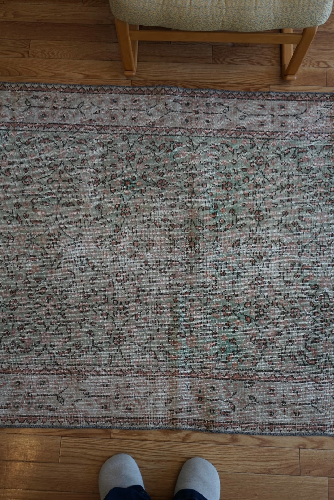 Türkiye Old Isparta Beige , Green 1970年代 203.5 × 114.5 cm No.TR25431
