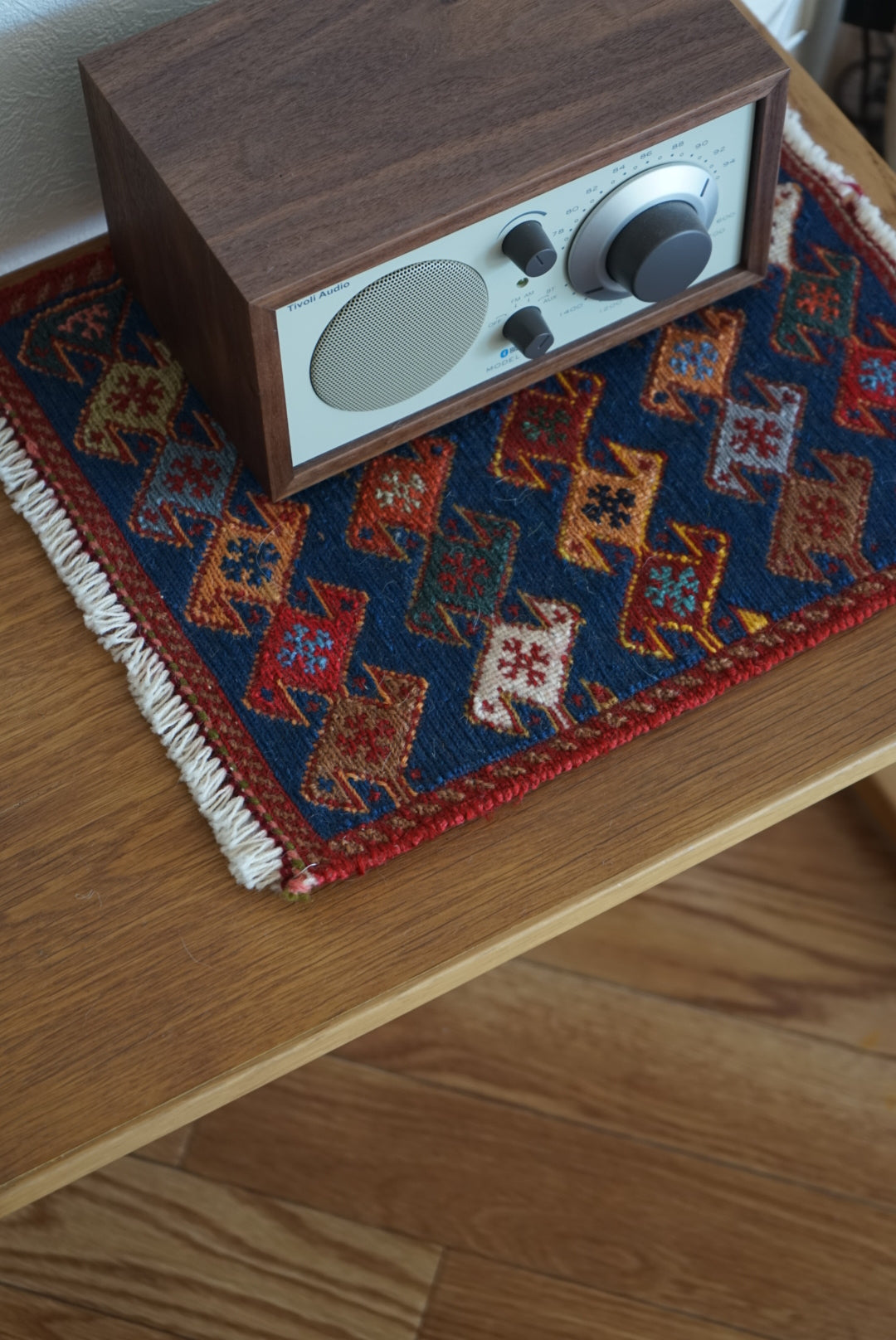 IRAN OLD SHIRAZ QASHQAI AGHAJARI KILIM 1970年代 33 × 29 cm / 1'0" × 0'9" ft