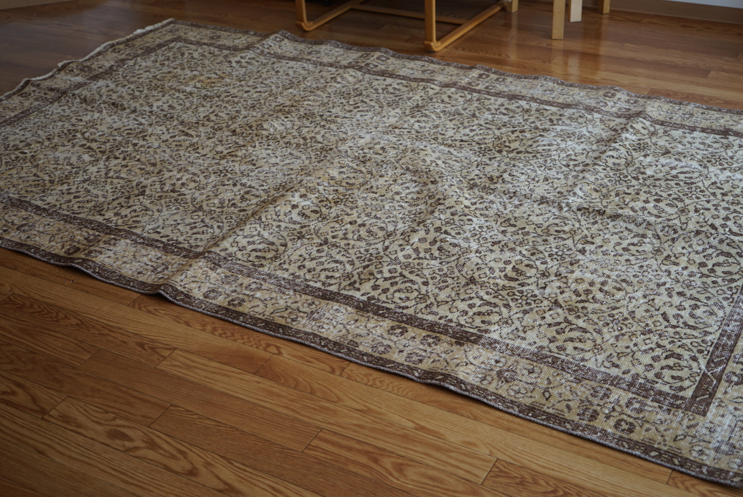 Türkiye Old Isparta Goldenbeige , Brown 1970年代 263 × 162 cm No.TR25404