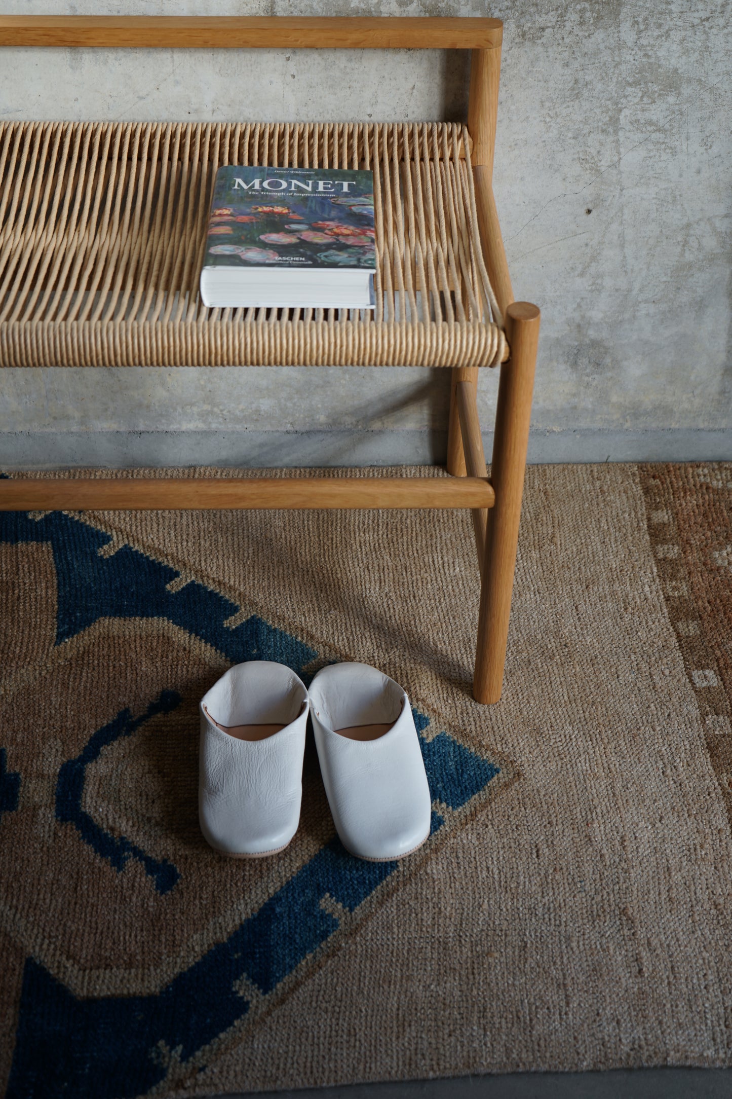 Türkiye Old Oushak Beige Runner Size 1970年代 223 × 83 cm No.TR25223