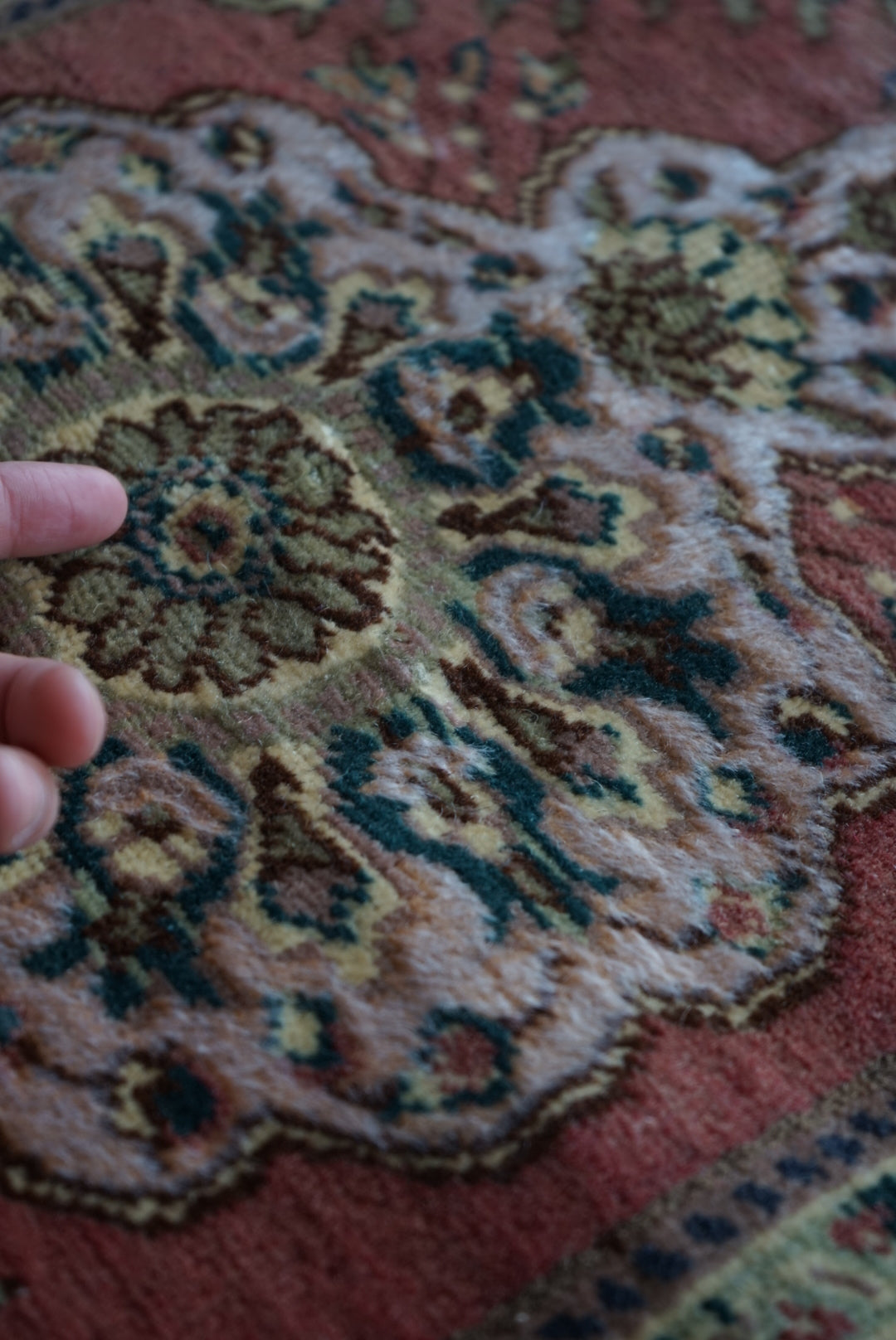 Türkiye Old Kayseri Floral Pink , Beige Doorsize 1960年代 105 × 64 cm No.TR25354