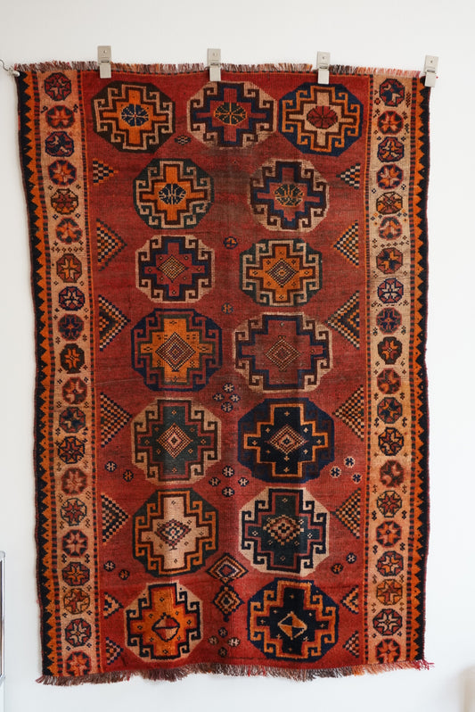 店頭販売 Iran Antique Qashqai Shiraz 1840年代 172 × 115 cm