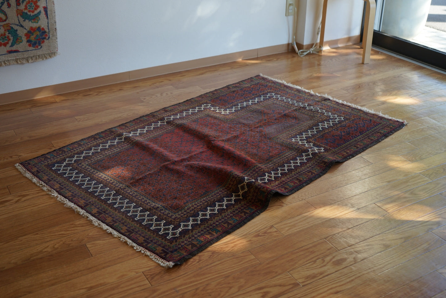 Afghanistan Old Baluch Prayer Rug 1970年代 155 × 100 cm  No.AF2541 / 国内送料無料・羊毛手織り絨毯