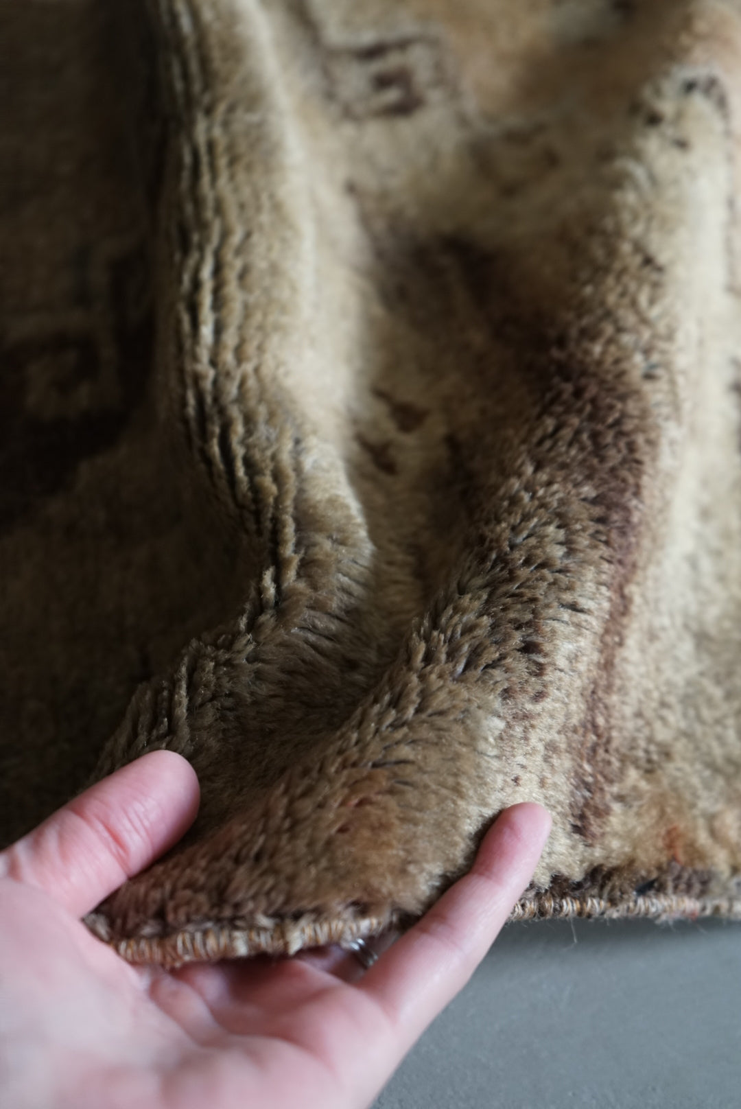 Türkiye Old Oushak Beige Fragment Runner  1970年代  152 × 42 cm No.TR25239