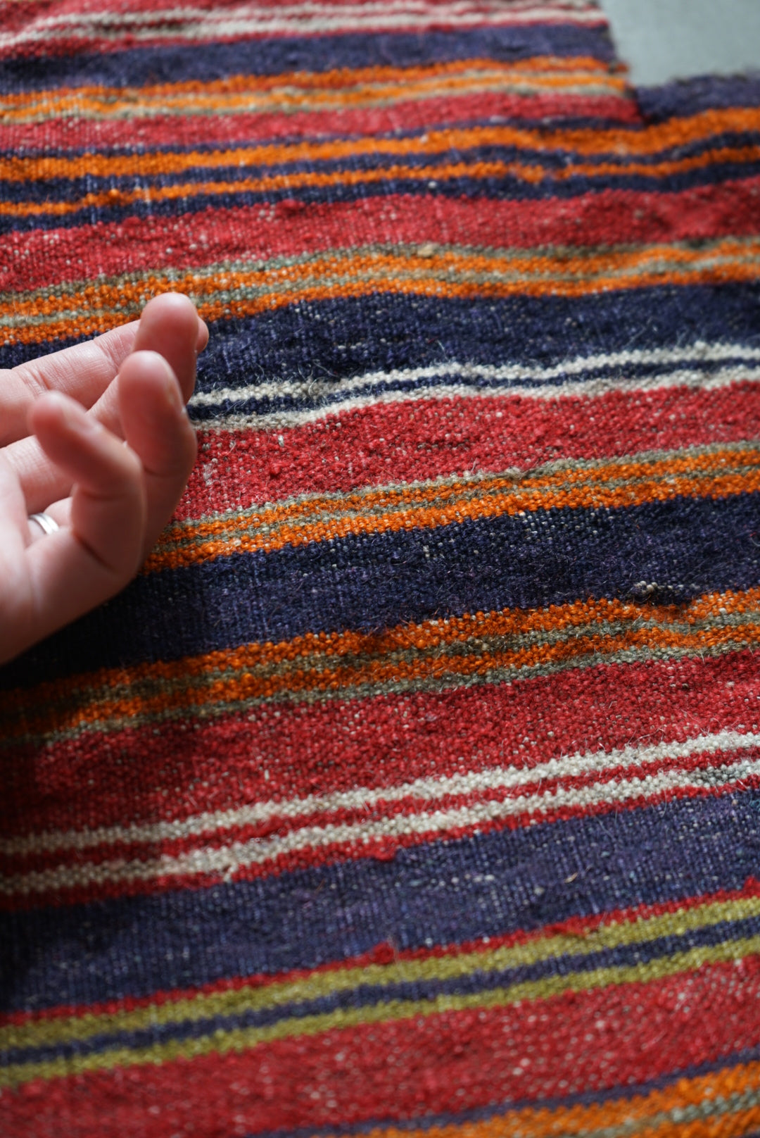 AFGHANISTAN OLD BALUCH SALT BAG 1970年代 46 × 34.5 cm