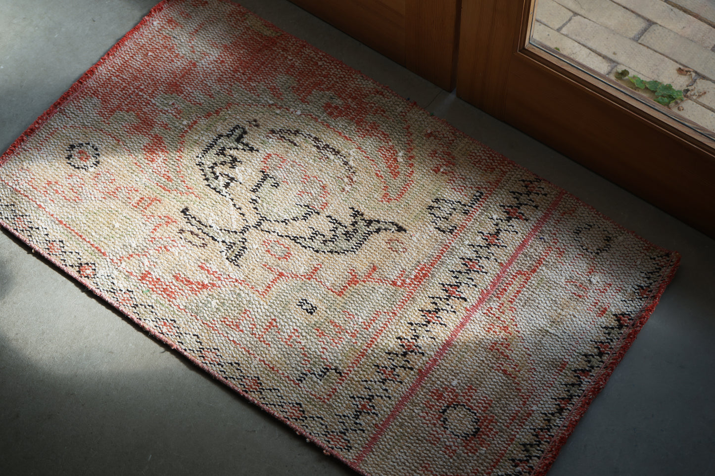 TURKEY VINTAGE SMALL FLORAL RUG 85 × 49 cm No.TR25171