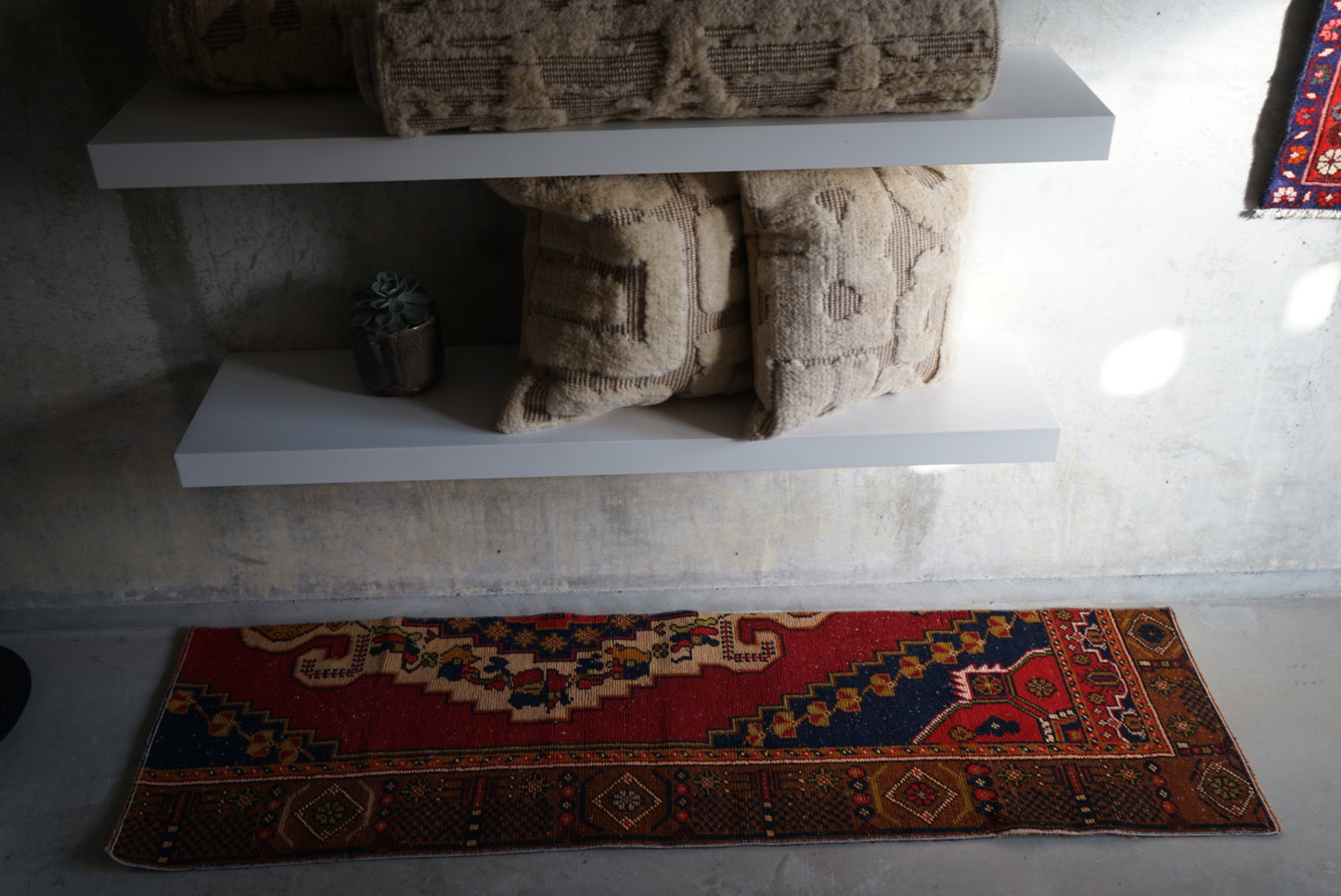 Türkiye Old Oushak Runner 1970年代 154 × 47 cm No.TR25269