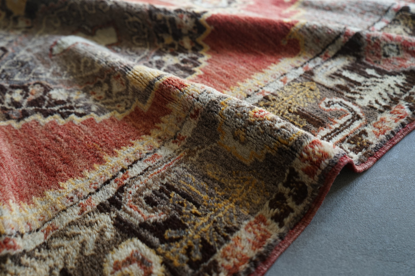 TRIBAL RUG TURKEY OLD KONYA OUSHAK 1965年代 164 × 115 cm No.TR25194