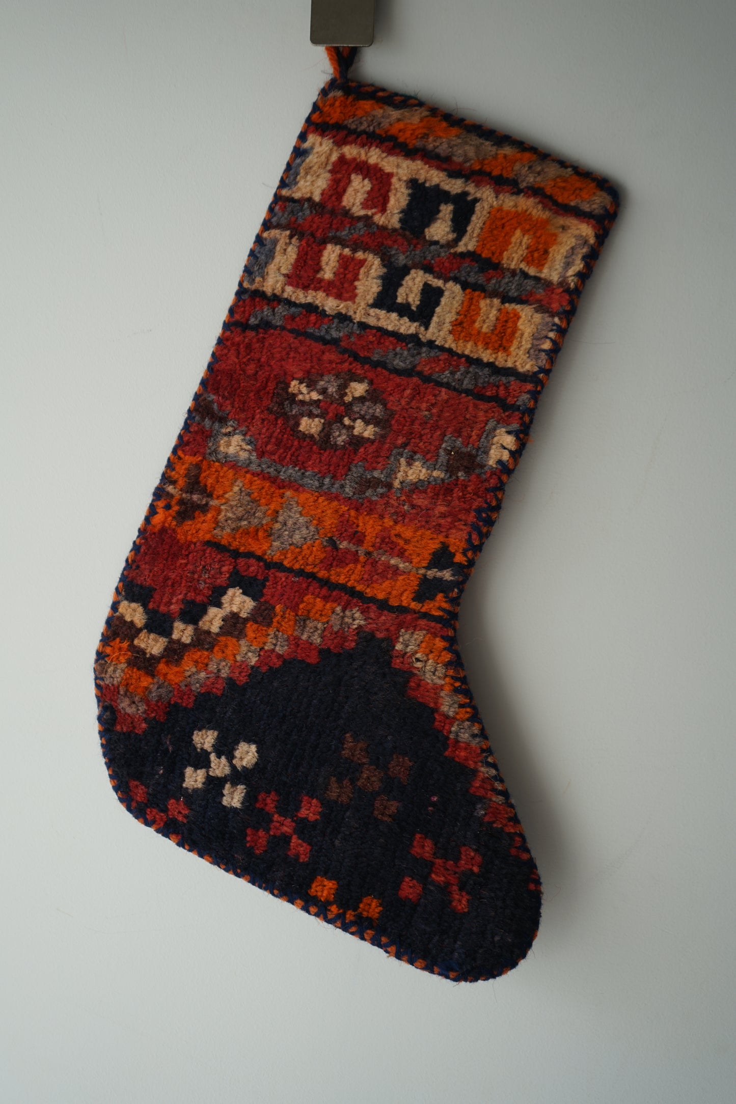 IRAN OLD-ANTIQUE CHRISTMAS SANTA SOCKS 39 × 25 cm NO.24