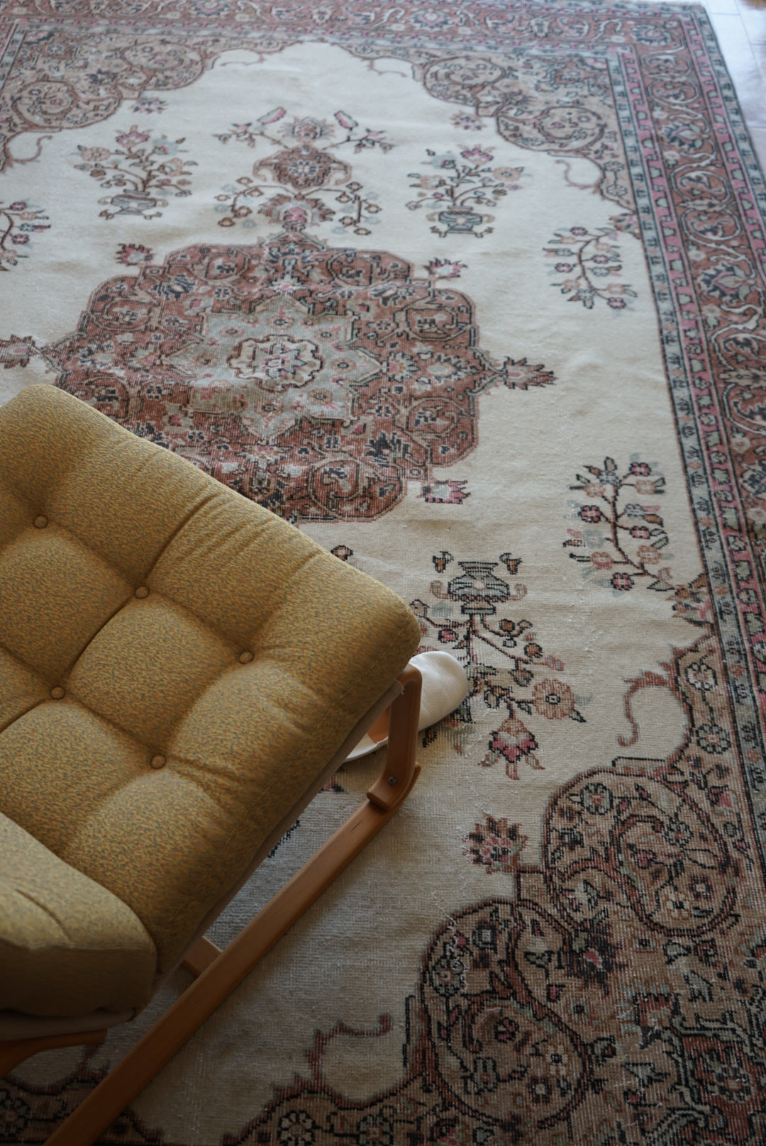 Türkiye Old Isparta Pink Beige 1950-1960年代 312 × 198 cm