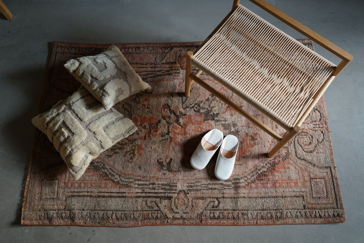 TURKEY OLD ISPARTA ROSE FLOWER 1950-1960年代 161 × 107.5 cm No.TR25129