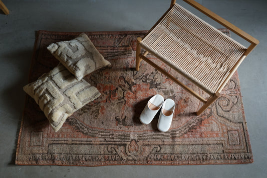 TURKEY OLD ISPARTA ROSE FLOWER 1950-1960年代 161 × 107.5 cm No.TR25129