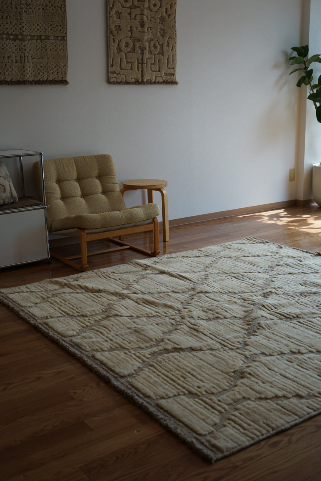店頭販売 ORIGINAL IRAN QASHQAI KILIM LIVING SIZE " DIAMOND " 200 × 200 cm