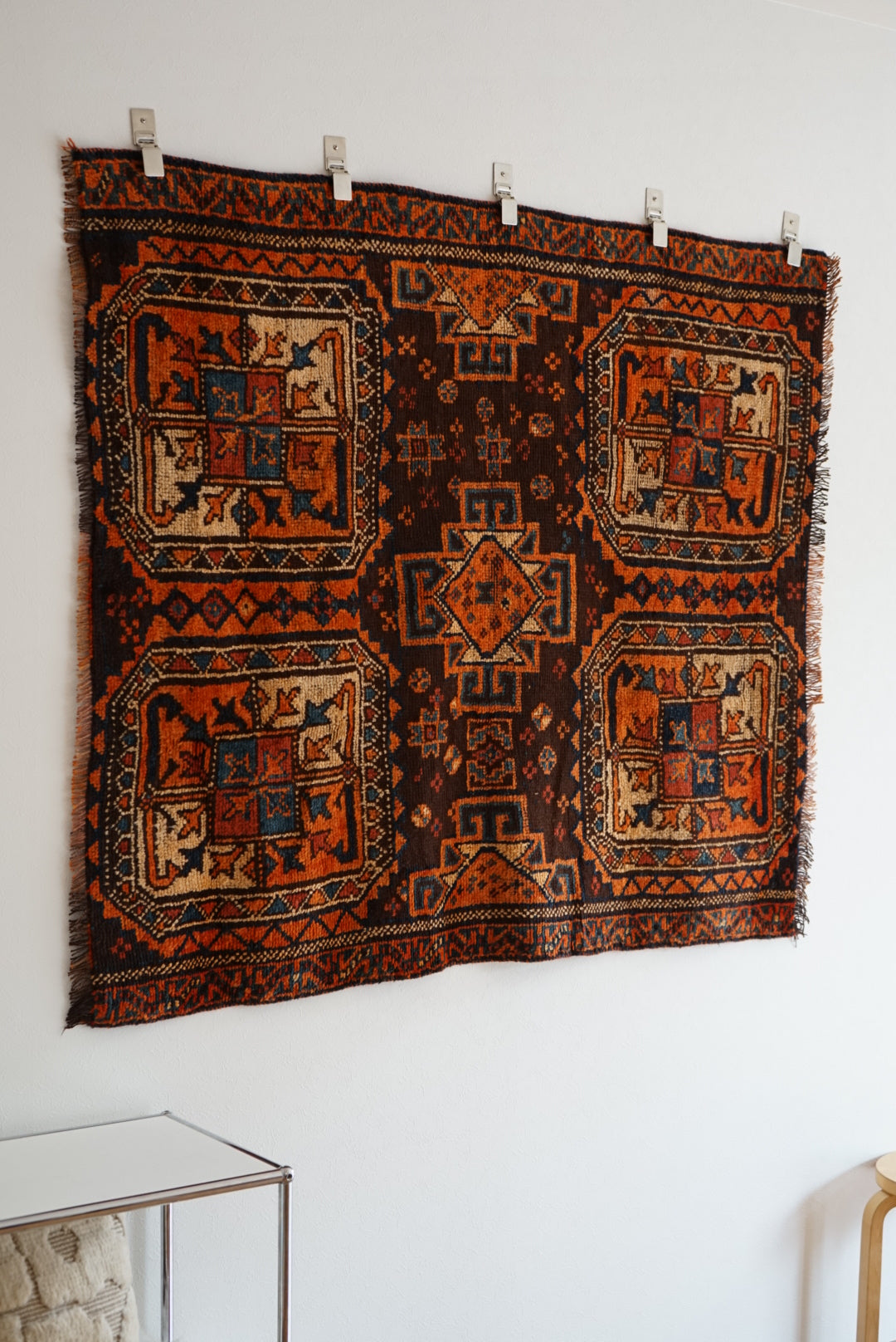 店頭販売 Iran Antique Shiraz Lori 1860年代 142 × 123 cm
