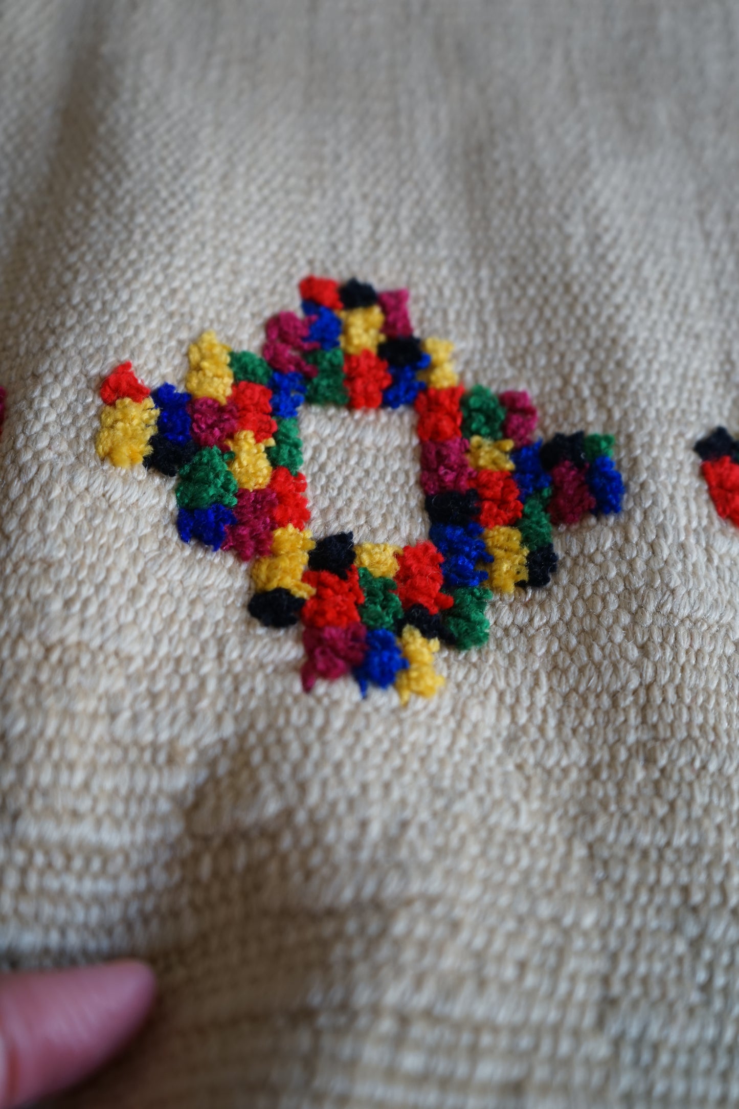 TURKEY VINTAGE KILIM DOT FLOWER 1980年代 125 × 80 cm No.TR25195