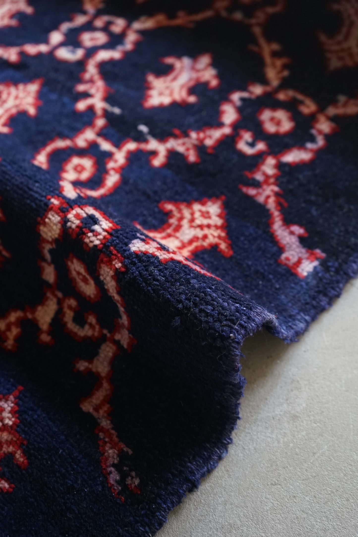 TURKEY OLD ISPARTA NAVY 1970年代 165 × 124 cm No.TR25211