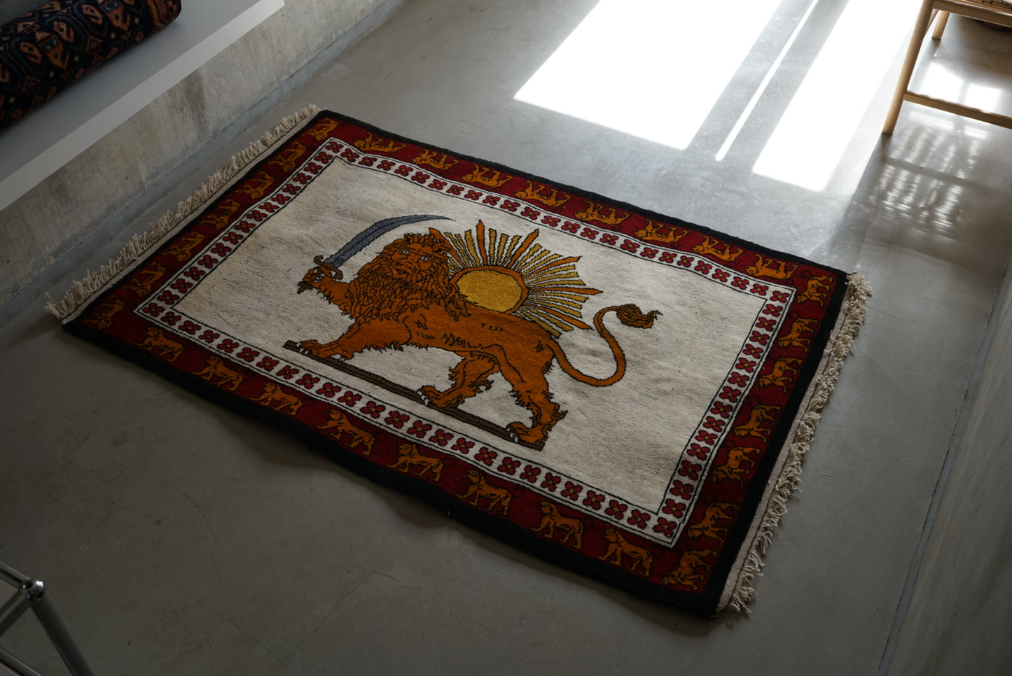 IRAN NEW SHIRAZ QASHQAI LION GABBEH 160 × 102 cm