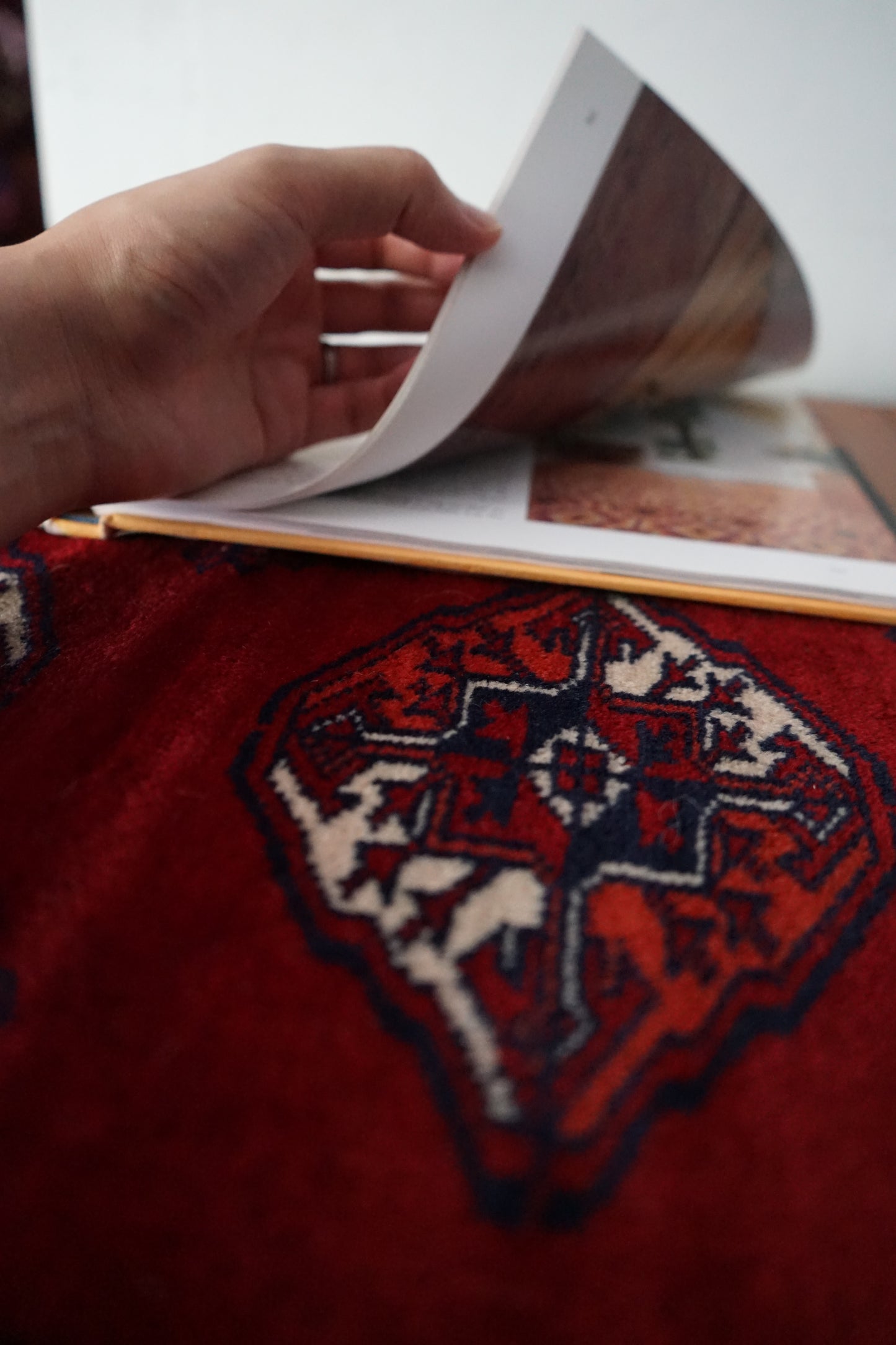 IRAN ANTIQUE TURKMEN RUNNER
 1900年代 38.5 × 29.5 cm / 1'2 × 0'9 ft