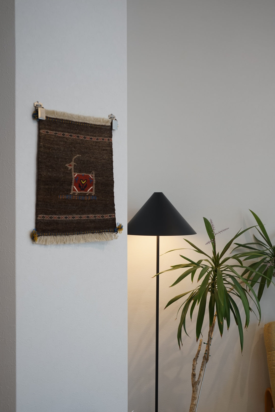 ÉTRETAT ORIGINAL KILIM | Iran Qashqai Kilim Vani 44 × 40 cm【No.42】