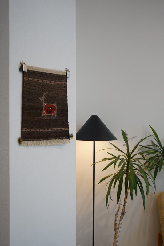 ÉTRETAT ORIGINAL KILIM | Iran Qashqai Kilim Vani 44 × 40 cm【No.42】