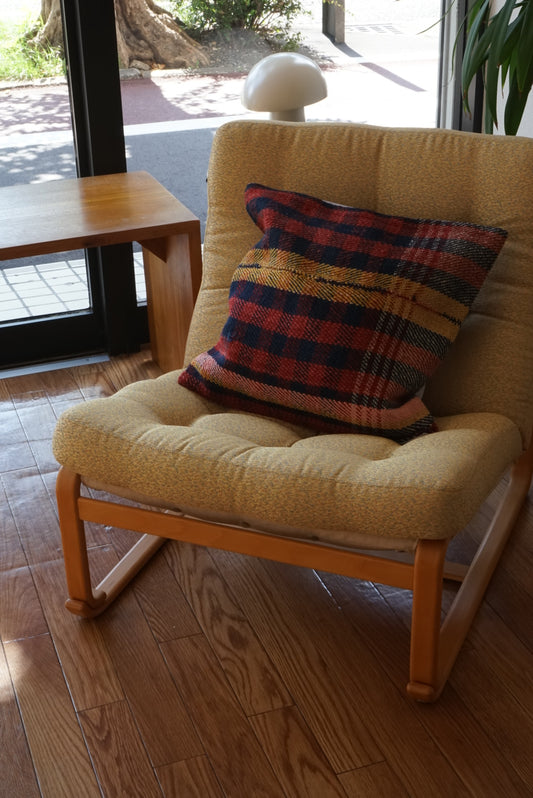 Türkiye Old Kilim Cushion Cover Mix Checker 46 × 45 cm No.TR25459