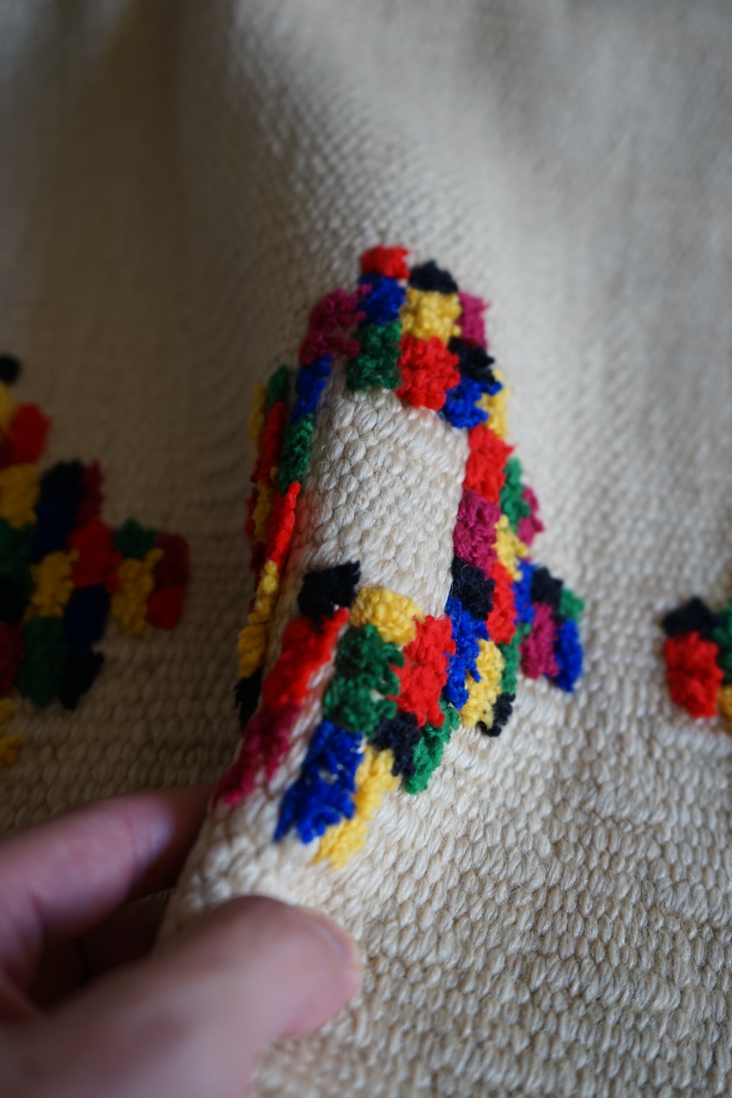 TURKEY VINTAGE KILIM DOT FLOWER 1980年代 125 × 80 cm No.TR25195