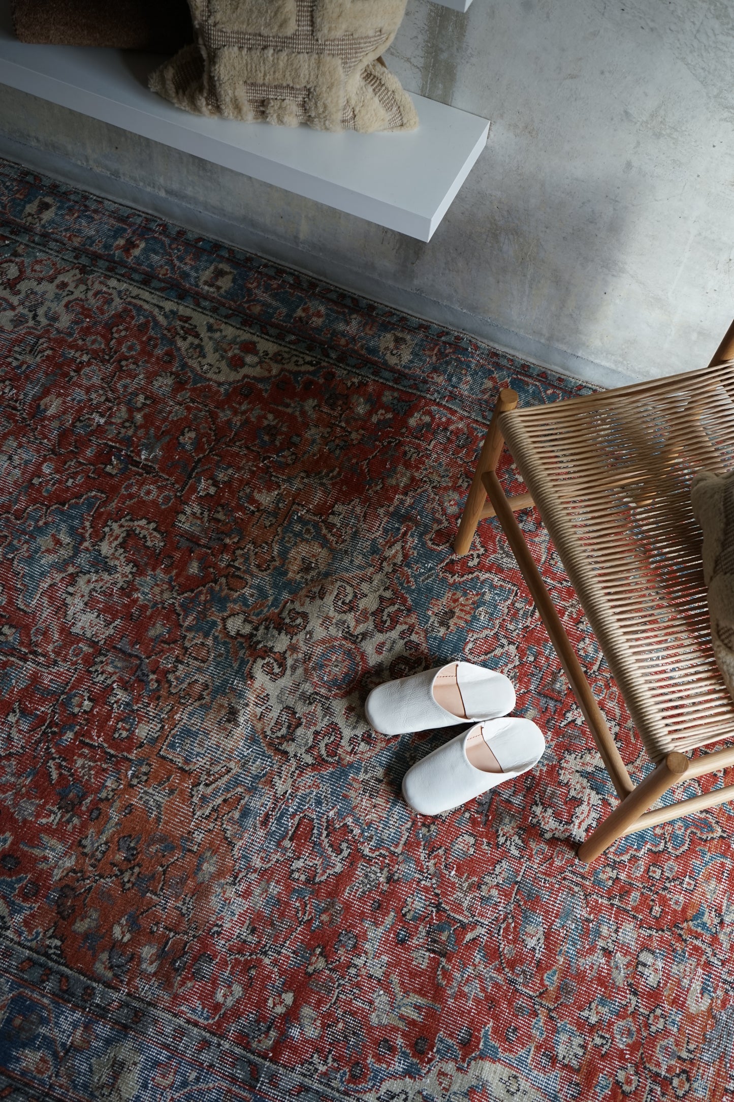 TURKEY OLD ISPARTA TURQUOISE RED 1970年代 261 × 155 cm No.TR25212