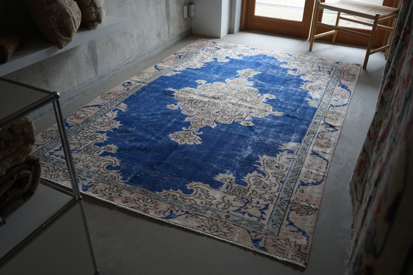 TURKEY OLD ISPARTA BLUE 1970年代 236 × 163 cm No.TR25205