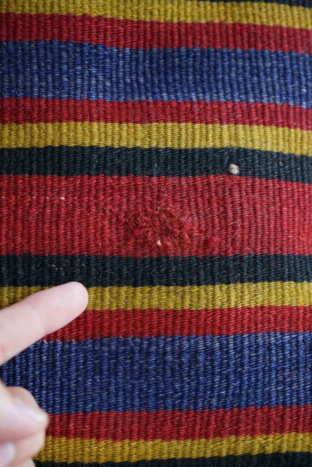 Türkiye Old Kilim Cushion Cover Mix Color Tribal Design 50 × 50 cm No.TR25521 / 国内送料無料・羊毛手織りキリム