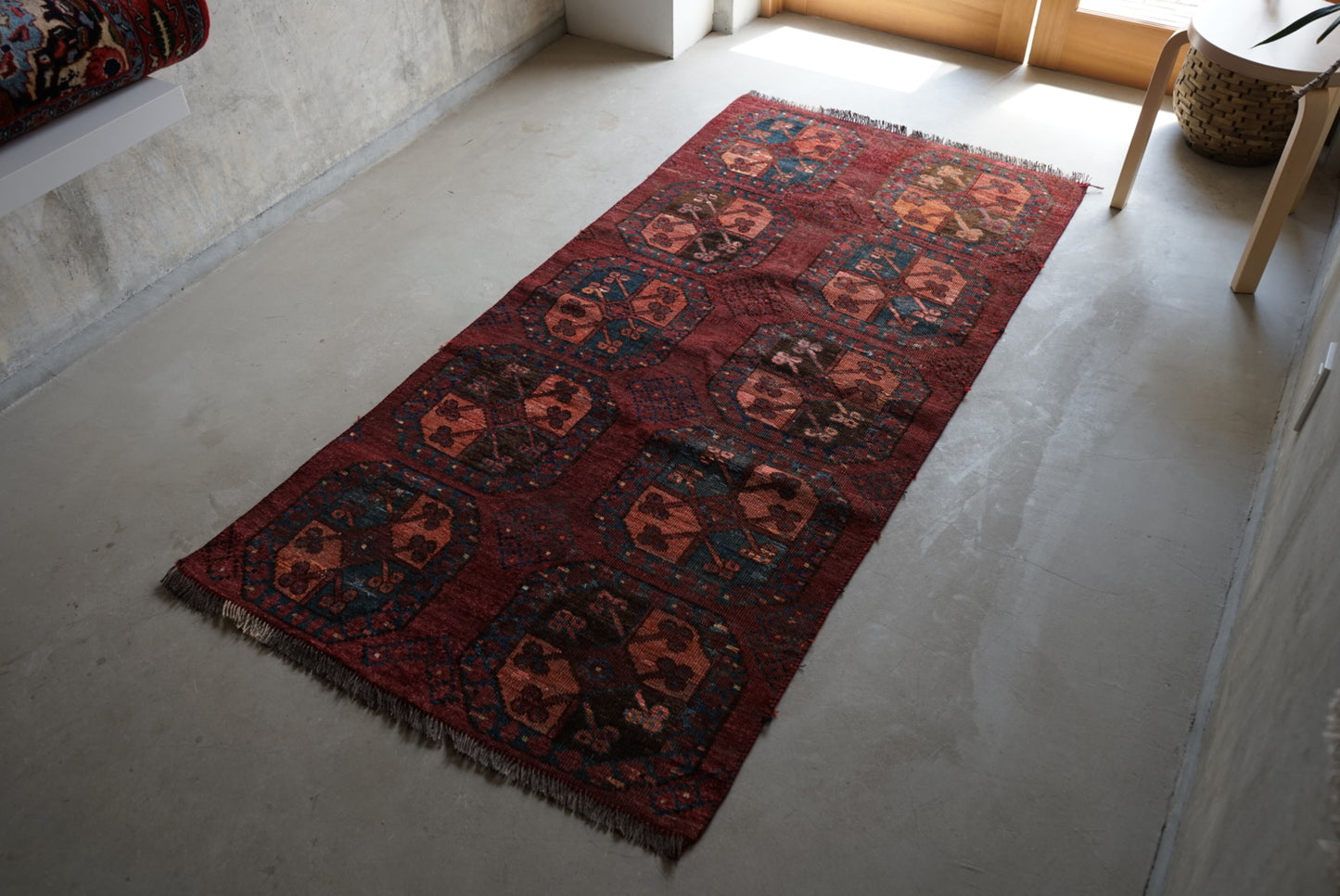 IRAN ANTIQUE TURKMEN 1820年代 180 × 87 cm