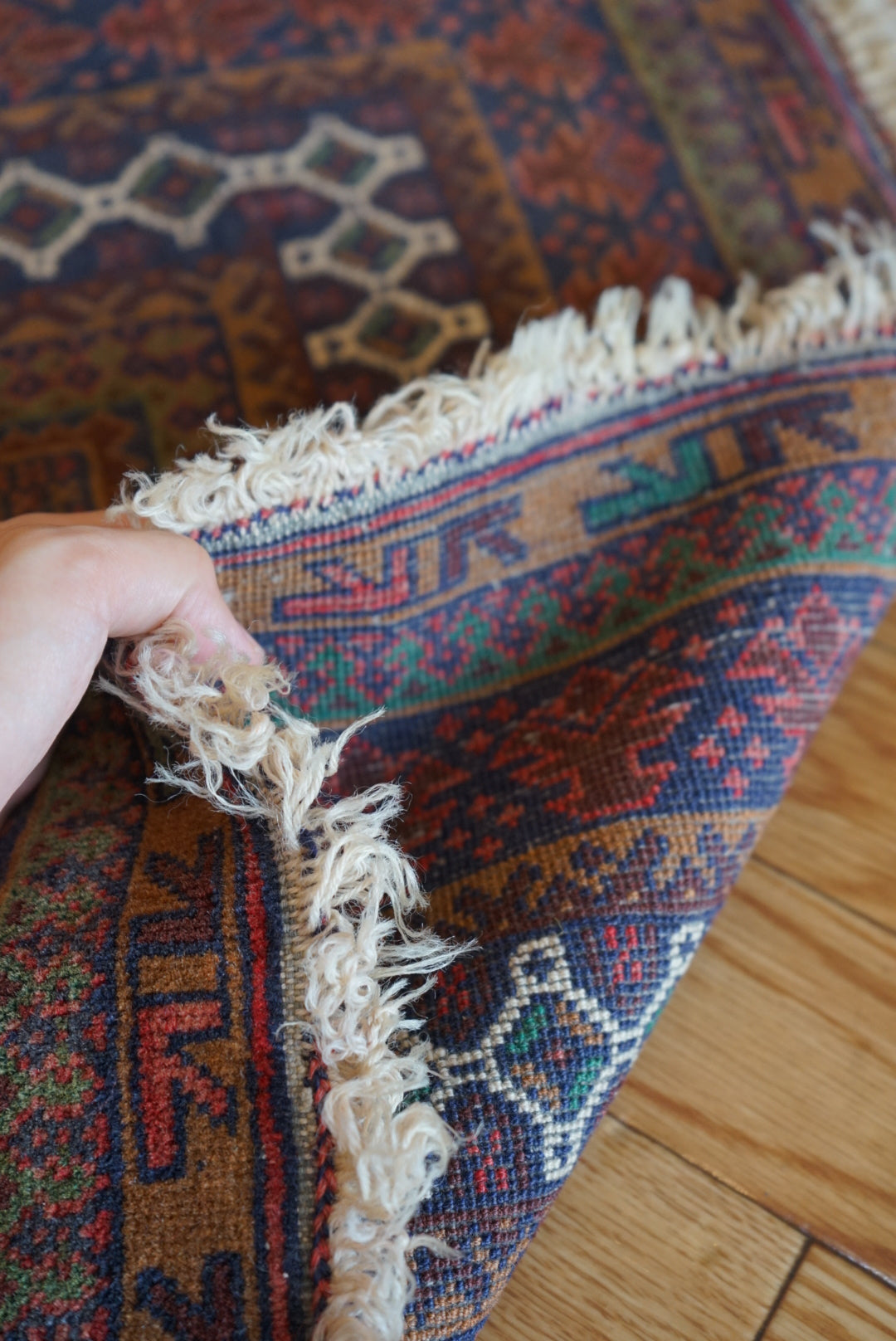 Afghanistan Old Baluch Prayer Rug 1970年代 155 × 100 cm  No.AF2541 / 国内送料無料・羊毛手織り絨毯