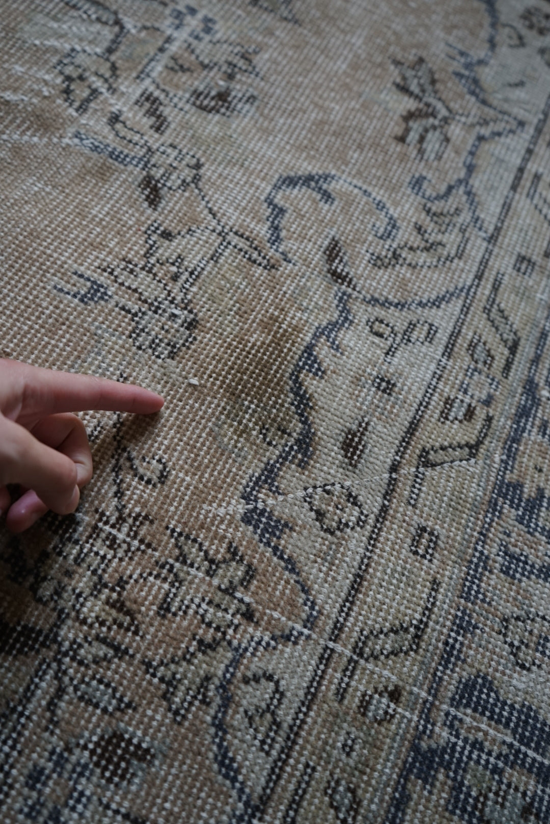 Türkiye Old Isparta Beige , BlueGlay 1970年代 267 × 169 cm No.TR25289