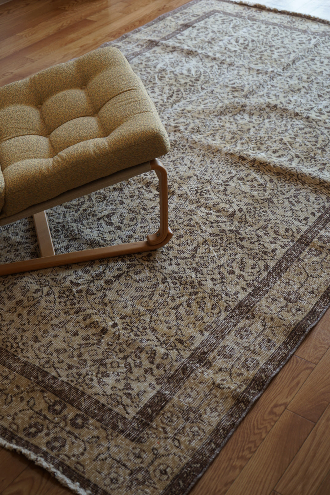 Türkiye Old Isparta Goldenbeige , Brown 1970年代 263 × 162 cm No.TR25404