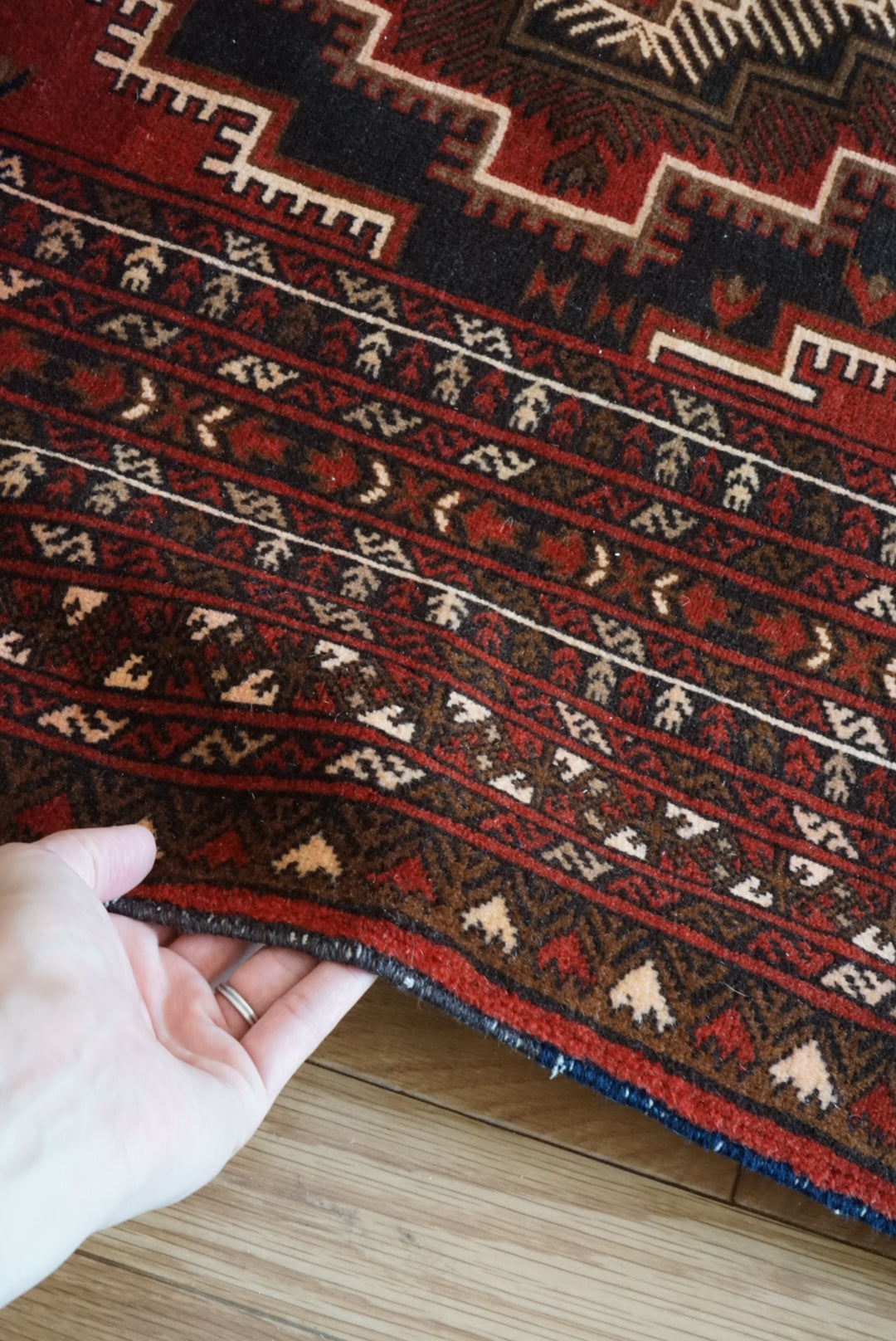 Afghanistan Vintage Turkmen Ali Khoja 1975年代 194 × 118.5 cm  No.AF2533
