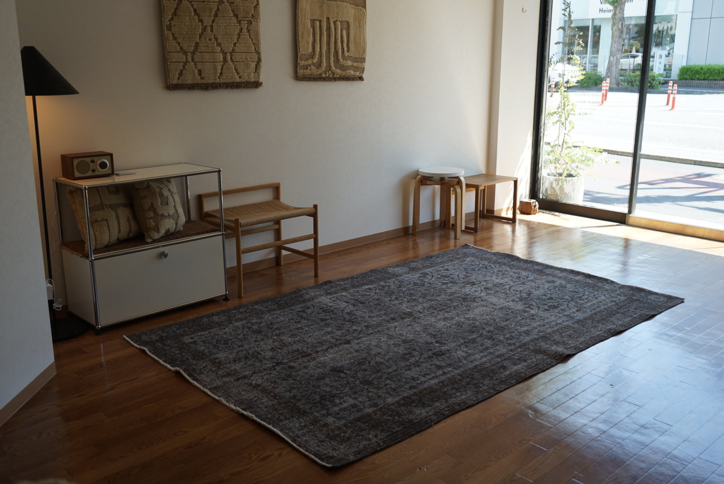 Türkiye Old Isparta Gray , Brown Overdye 1960年代 259 × 162.5 cm No.TR25403